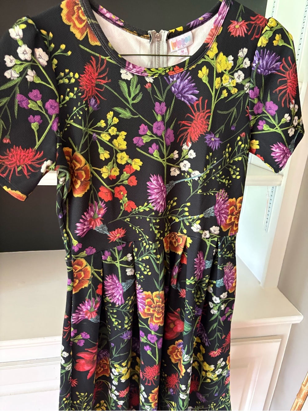 LuLaRoe Black Floral Dress